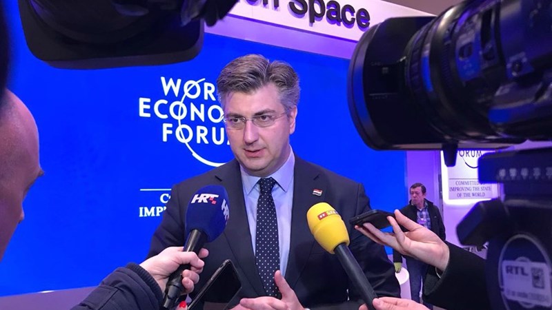 Predsjednik Vlade završio posjet Davosu: Multinacionalne kompanije izrazile veliki interes za ulaganja u Hrvatsku  